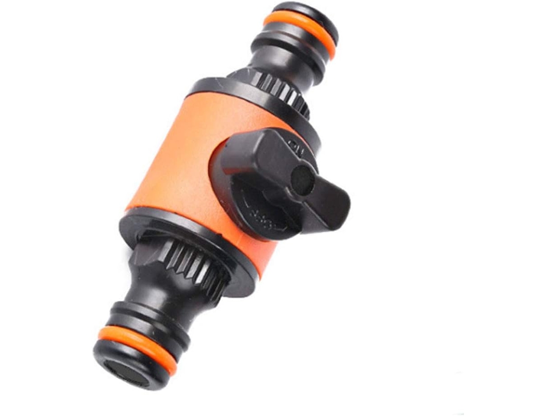 Conector De Engate Rápido Dupla Via Para Mangueira Água Com Válvula