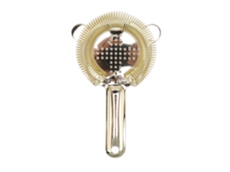Coador De Coquetel Dourado Em Aço Inoxidável 304, Antiferrugem, Com Filtragem Eficiente, Ideal Para Bares Domésticos, Clubes E Restaurantes.