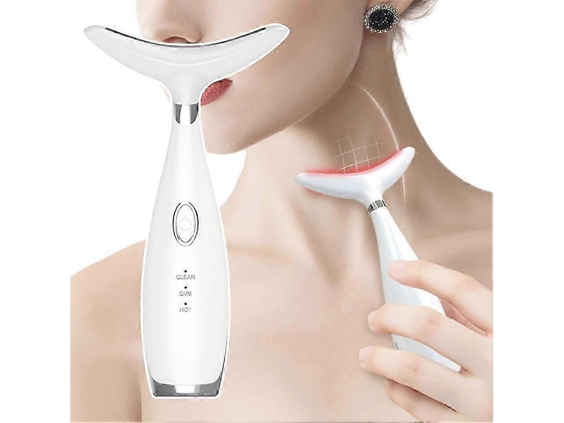 Terapia de Luz Vermelha para Rosto, Massageador Facial Led 7 Cores Ferramenta Cuidados com a Pele Aperto R Osto e Pescoço GOKOCO