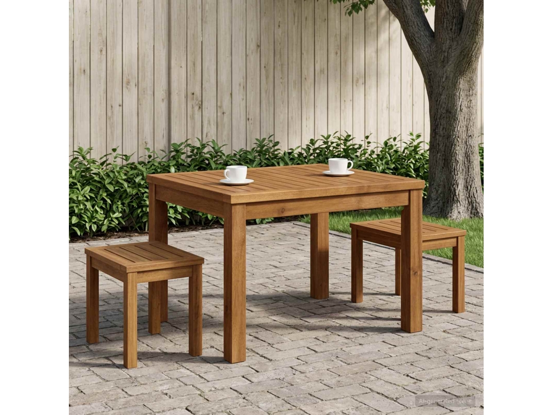 Vidaxl Mesa De Centro Natural 50 X 60,5 X 36 Cm
