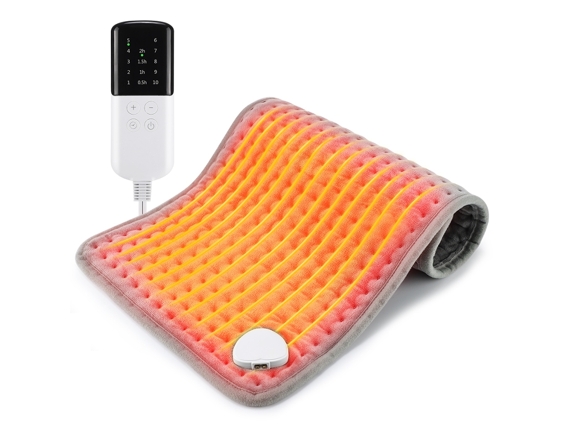 Cobertor Elétrico De 60x30cm, Almofada De Aquecimento Para Costas E Pernas, 10 Configurações De Temperatura Ajustáveis