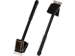 2 Peças Escova De Limpeza Para Grelhador, Portátil Para Exterior, 7.5cm, Para Churrasco, Campismo E Exterior