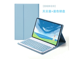 Capa Com Teclado Para Tablet Lurelia, Compatível Com Lenovo K11 Gen2 Tb230fc/tb230xc 11,5", Enevoado, Azul, Teclado Bluetooth
