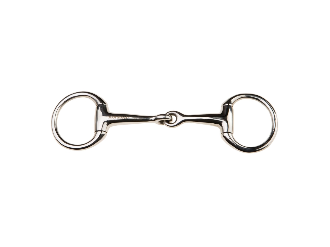 Broca de 2 Anéis em Aço Inoxidável para Cavalos Articulados WEATHERBEETA Korsteel Eggbutt