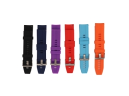 Pulseira de Relógio Inteligente em Silicone 22mm para GT2 GT3 com Quick Release Vermelha Roxa Azul Preta S/MARCA