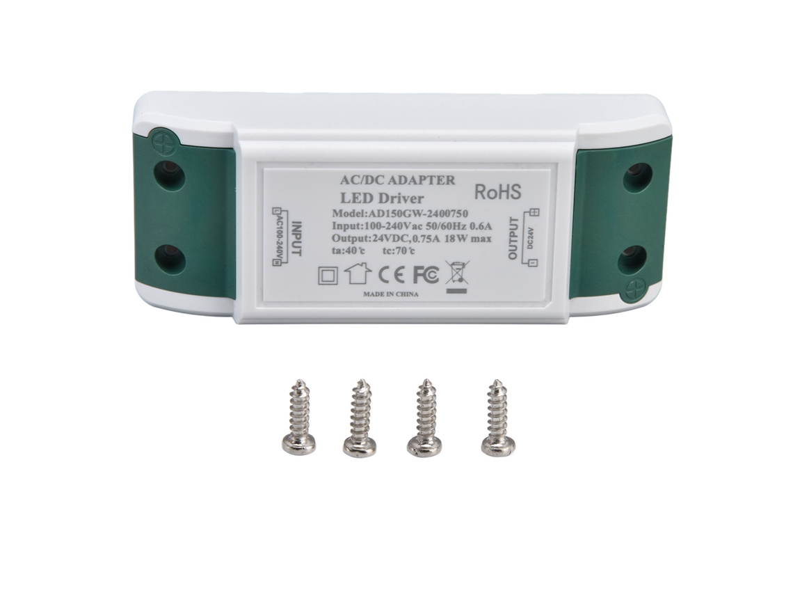 2026 controlador Led 24v Cc 0,75a 18w Transformador de Corriente Constante para Tiras Led Ac100 240v Funcionamiento Silencioso
