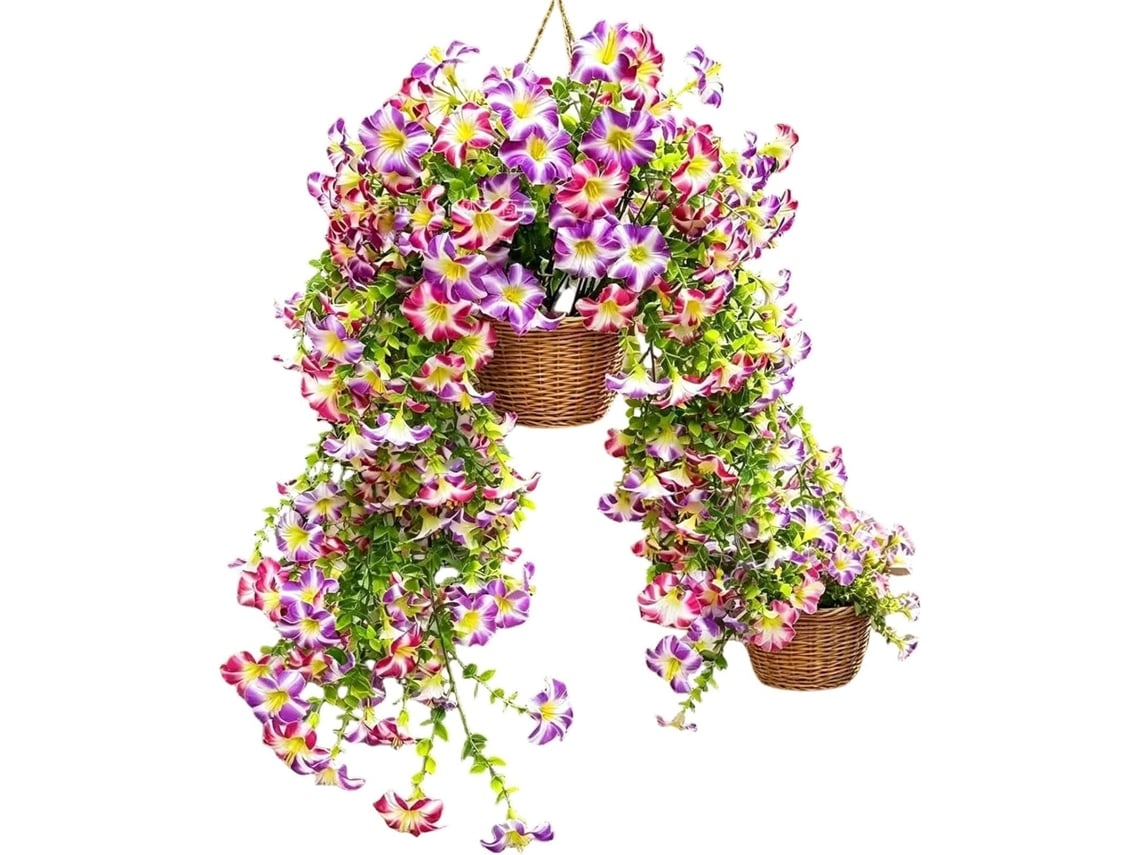 Trepadeiras Artificiais De Seda Com Flores Atemporais | Pacote Decorativo | Flores Resistentes Ao Desbotamento