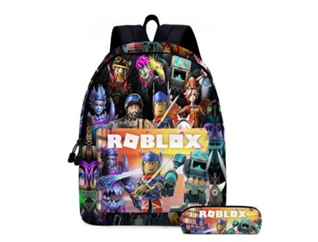 Mochila de Livro com Estampa de Desenho Animado Teen Children Mochila Escolar Lancheira Estojo de Lápis