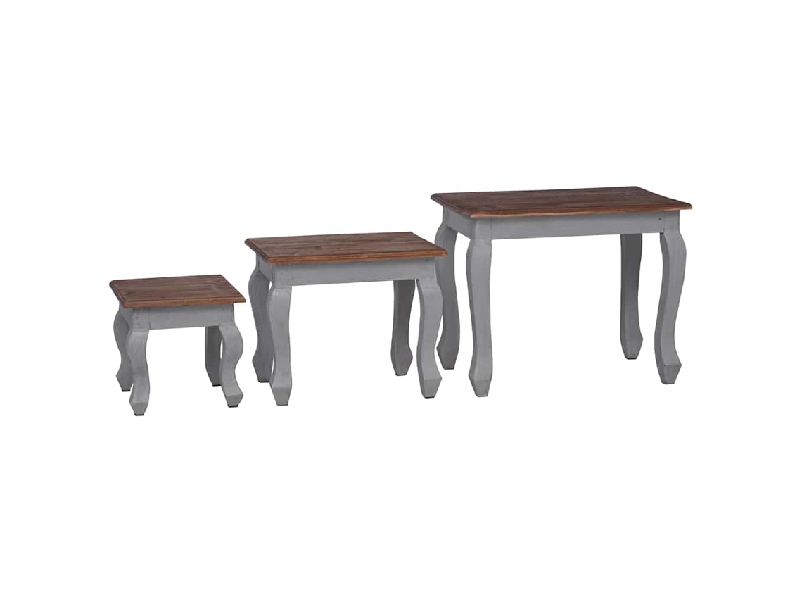 Nesting Table, Nesting Tables Vidaxl Marrom Madeira (n/a)