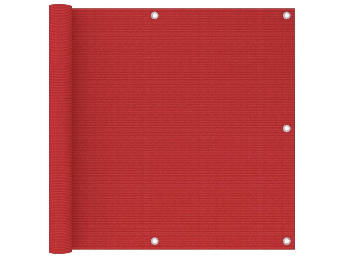Tela De Varanda 90x500 Cm Pead Vermelho Dkd Home Decor