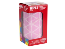 Autocolantes APLI em Rolo Triangular Ø20Mm Rosa