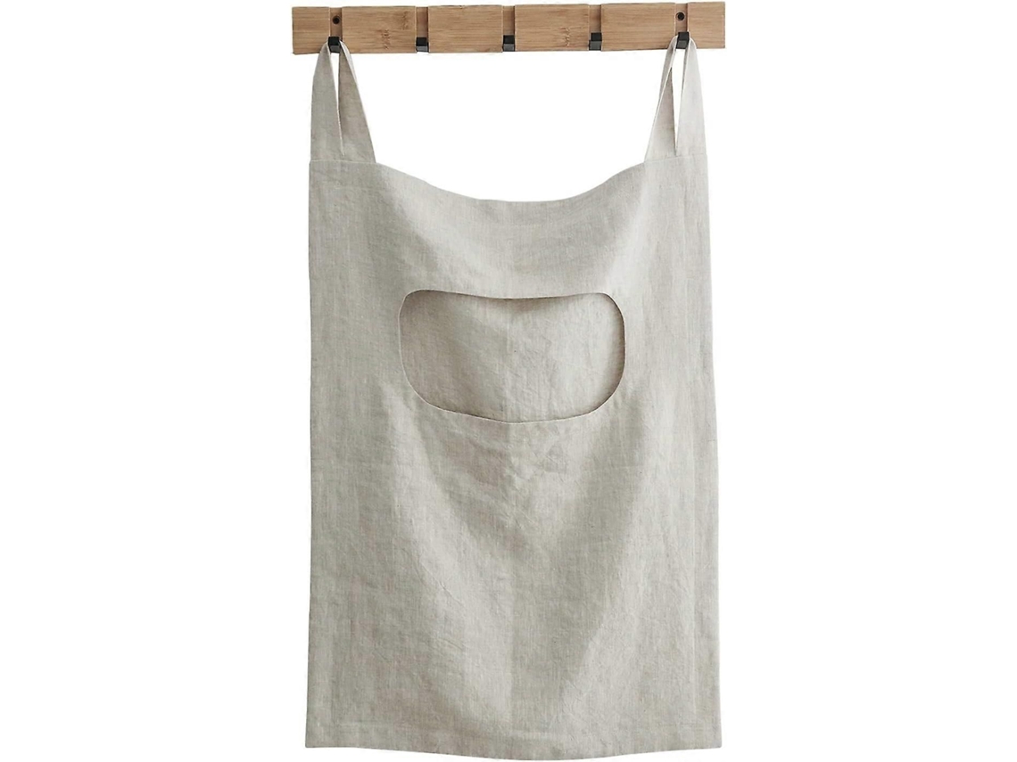 Saco De Lavanderia De Linho Para Pendurar Na Porta, 19x27 Polegadas-sdcy