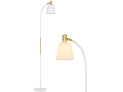 Luminária De Chão Com Altura Ajustável (127-160 Cm) Com Interruptor, Soquete E27, Branca.