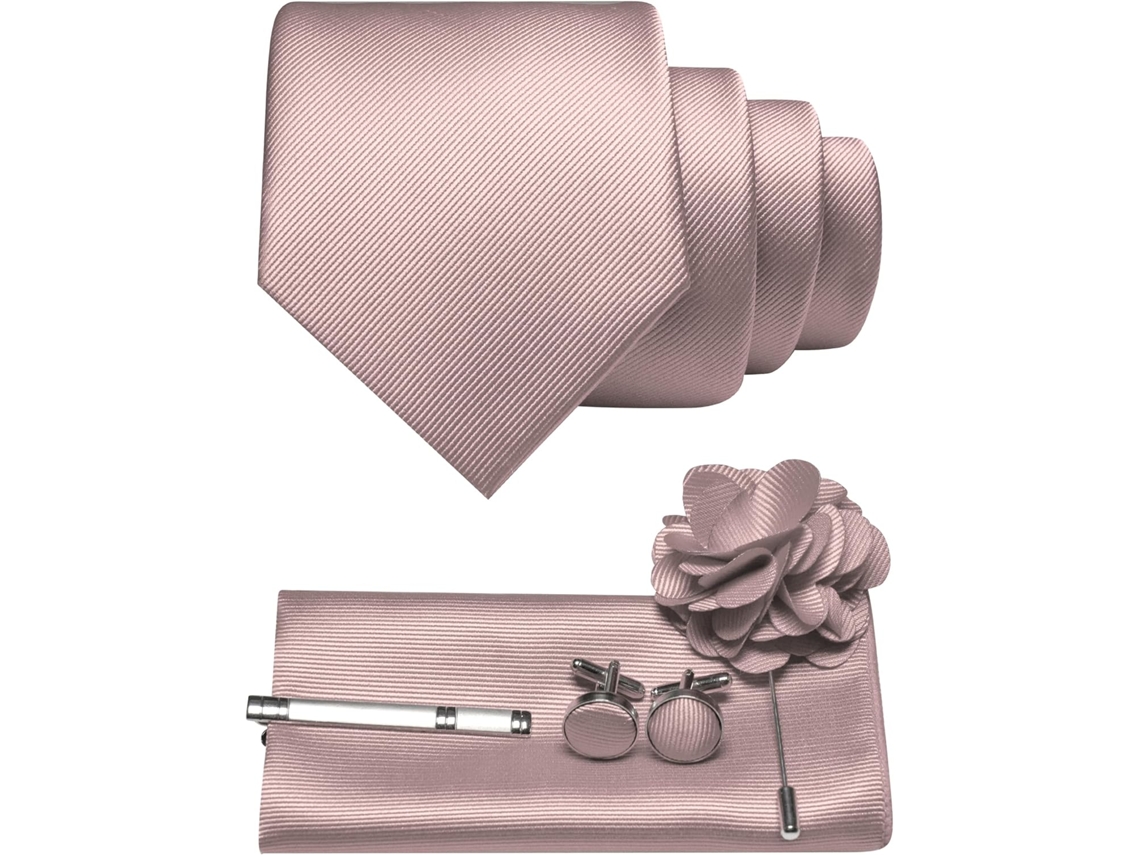 Gravata Twill Com Acessórios