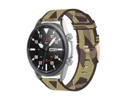 Pulseira De Nylon Trançado Para Galaxy Watch 3 De 45 Mm, Tamanho Único De 22 Mm.