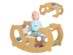 Arco De Escalada 2 Em 1 Para Crianças De 18 A 48 Meses, Cadeira De Balanço Arco-íris Para Meninos E Meninas, Bebês E Crianças Pequenas.