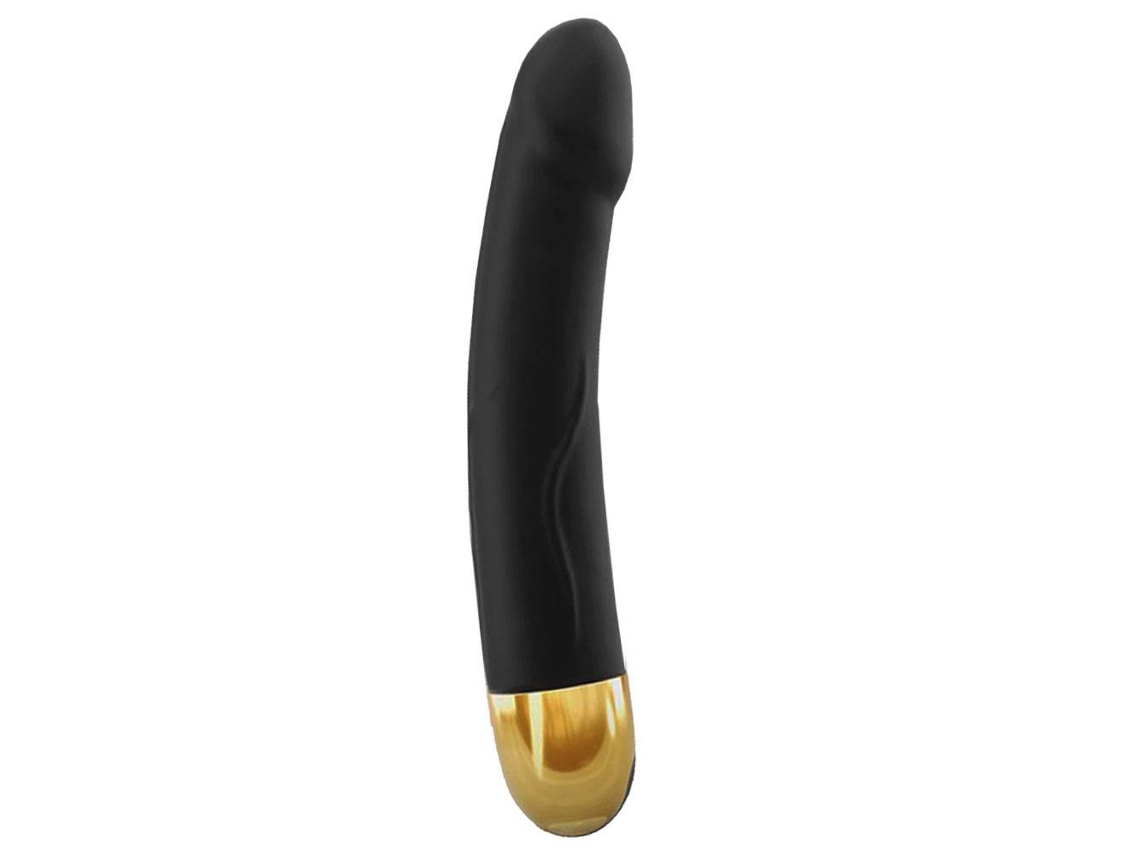 Vibrador De Silicone Realista Preto E Dourado, Modelo M 2.0 Intensifique O Prazer! Marc Dorcel