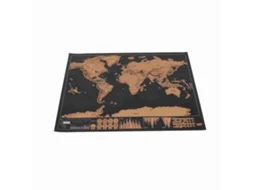 Mapa Múndi Estilizado em Papel de Alta Qualidade LAXISCREED