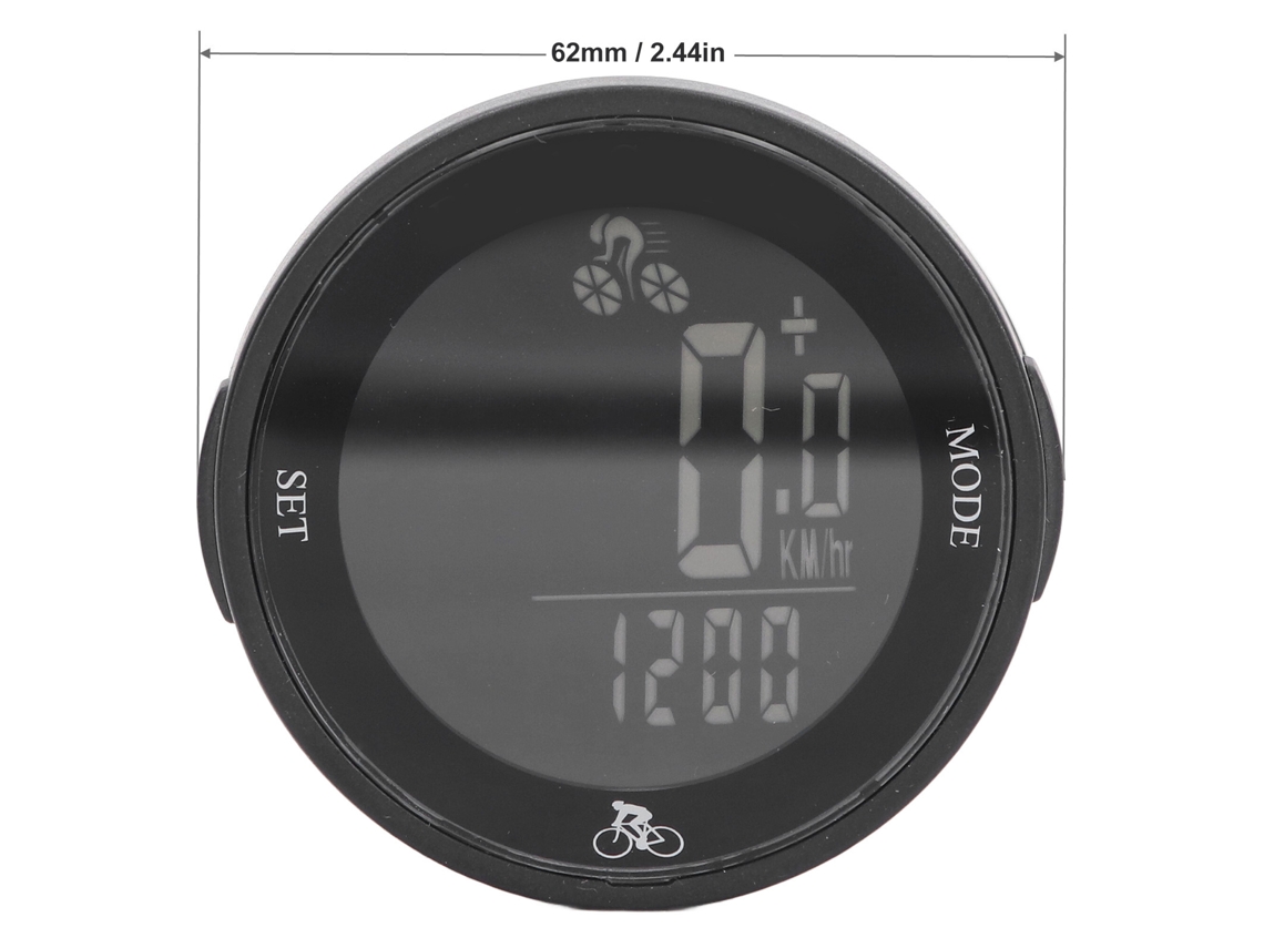 Bike Computer Laxiscreed Com Sensor De Velocidade, Cadência E Tela Led Retroiluminada De Grande Dimensão