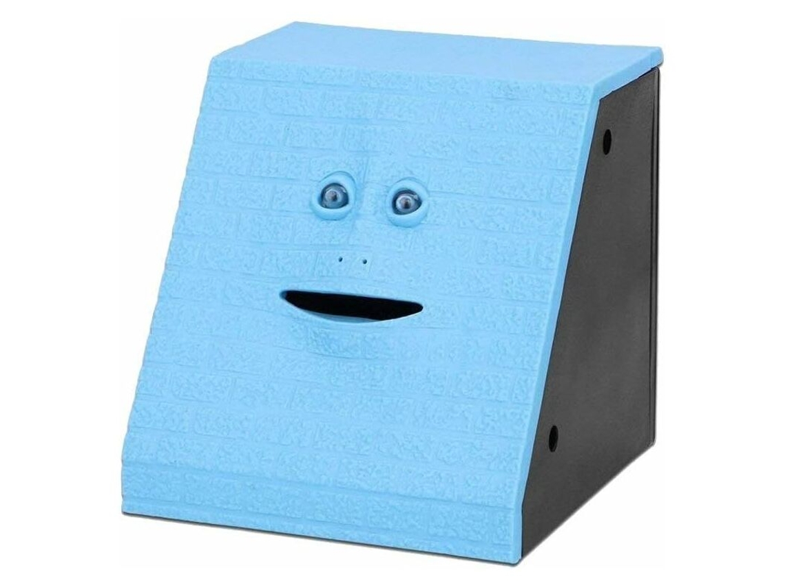 Cofrinho Em Formato De Rosto, Cofrinho Infantil Para Guardar Dinheiro Aquaforge (azul Tijolo)