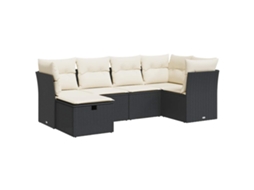 Garden Sofa Set, Garden Sofa Sets Vidaxl Preto Rattan / Vime (n/a)