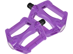 1 par de pedais de bicicleta em plástico e ferro. Design Platform