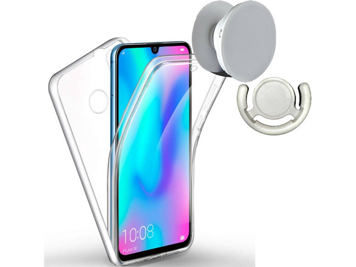 Kit Capa, PopSocket e Suporte PopSocket Huawei Mate 20 Lite 3x1 360º Impact Protection Transparente
