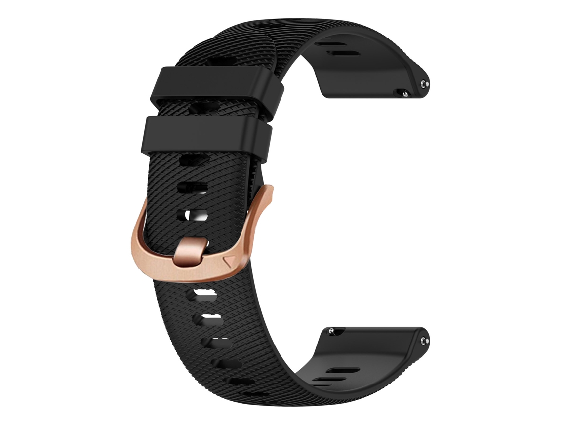 Pulseira de Silicone Texturizada para Garmin Forerunner 265/265s Rosa Dourado CHABERLU