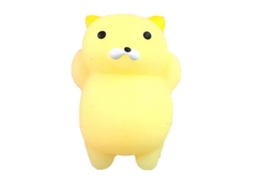 Mali brinquedo de Estresse Amarelo Gato Squishy de Pvc Macio para Aliviar Tensão em Escritório e Lar