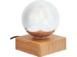 Luminária Noturna Em Formato De Bola Vidro, Com Plugue Usb, Lâmpada