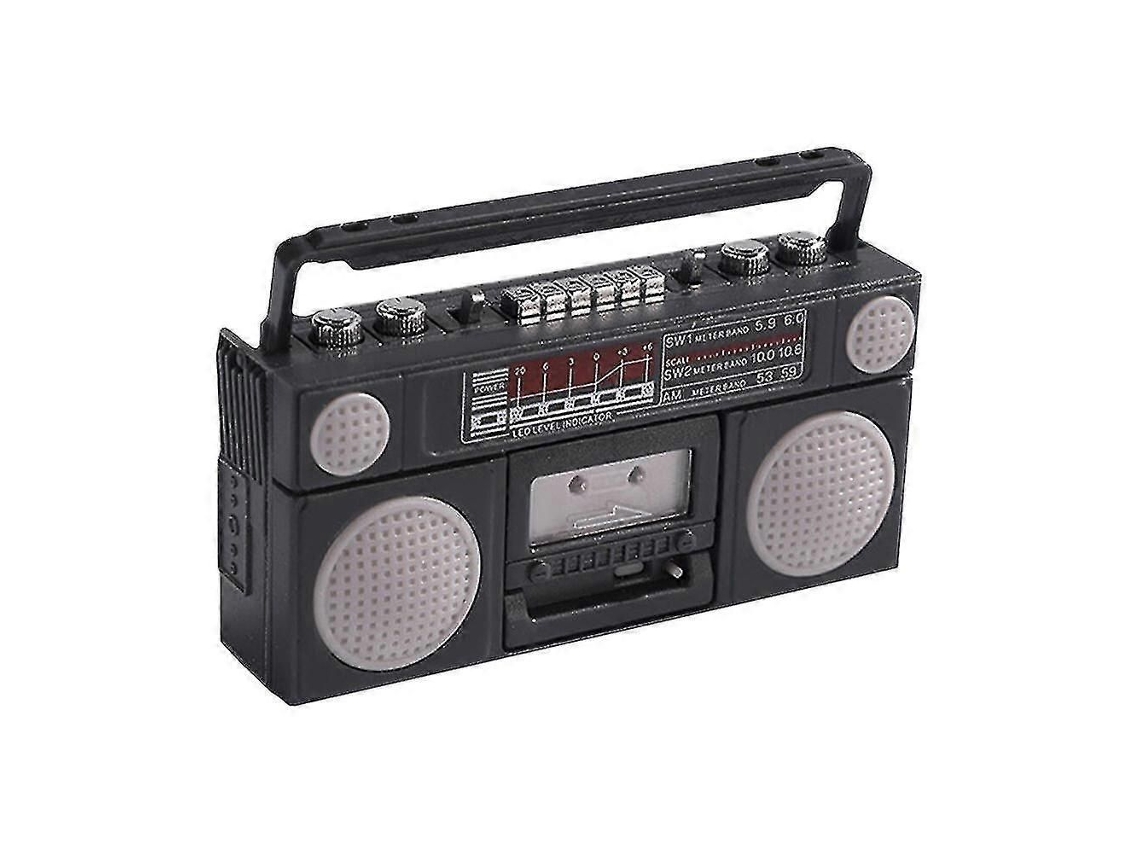 Miniatura De Rádio Para Decoração De Casa De Bonecas.