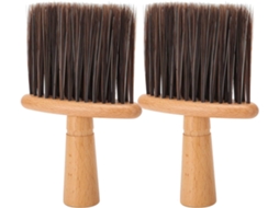Escova De Cabelo Srliya Com Cabo Madeira, 2 Peças, Macia E Durável Para Remoção De Pelos