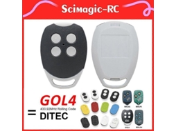 Controle Remoto Ditec Zen 2/4 Gol4 Bixlg4 433.92mhz, Porta de Garagem | S/MARCA
