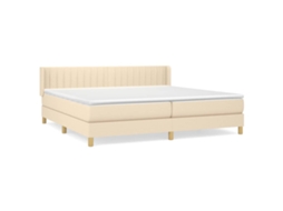 Box Spring Bed, Box Spring Beds Vidaxl Creme Tecido (200 X 200 Cm)