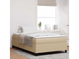Vidaxl Cama Box Cinza Claro E Branco 120 X 190 Cm