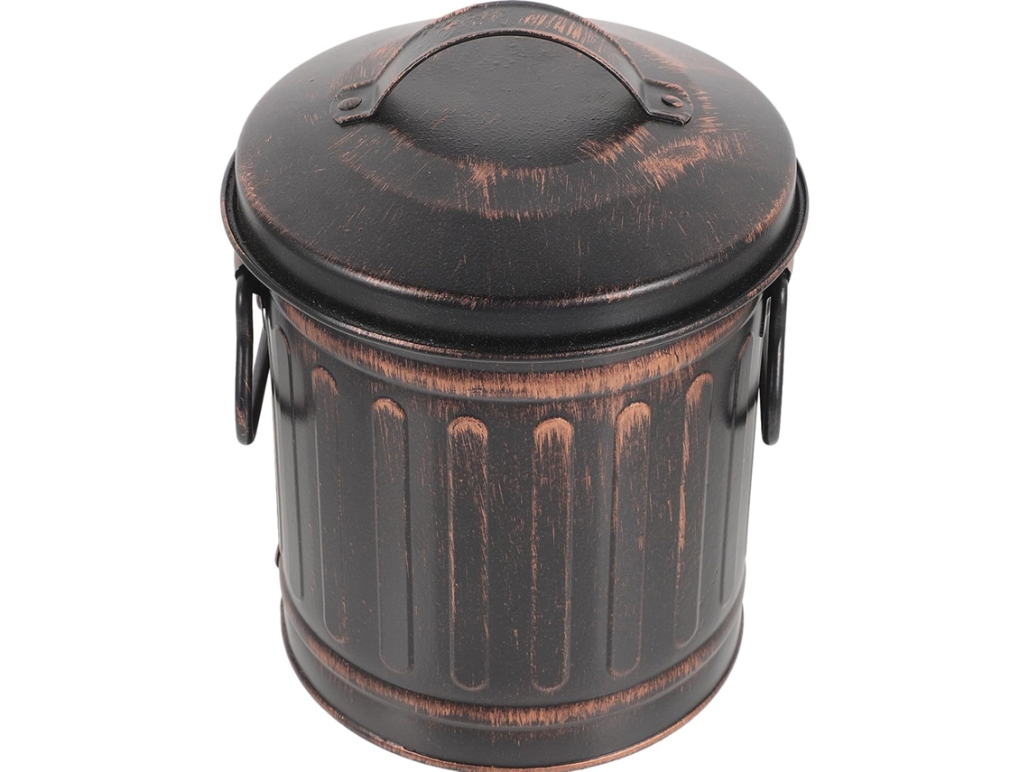 Balde De Ferro Preto Para Lareira, 1 Peça, Resistente