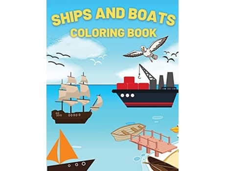 Livro Ships And Boats Coloring Book De Andrei Bix (inglês)