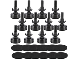 Piezas Ajustables de Altura para Móveis, 12 Pçs, Parafuso Grosso 3/8 16 | S/MARCA