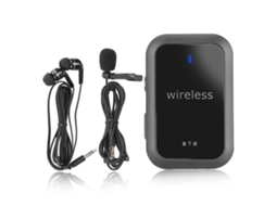 Sistema de Microfone Lavalier Sem Fio com Cancelamento de Ruído para Gravação Ensino Stream Live Móvel | S/MARCA