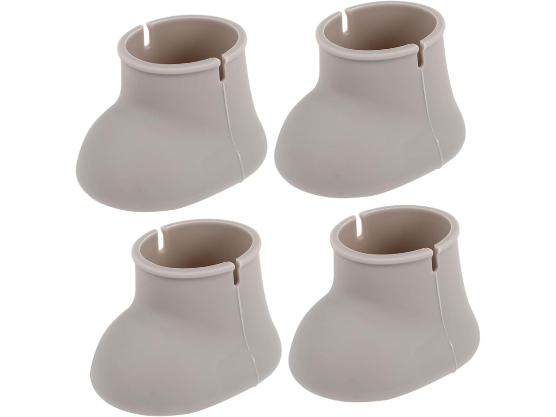 Protetores De Piso Silicone Para Pés Cadeiras Lalafina, Com Encaixe Perfeito, 4 Peças, Para Móveis De Escritório E
