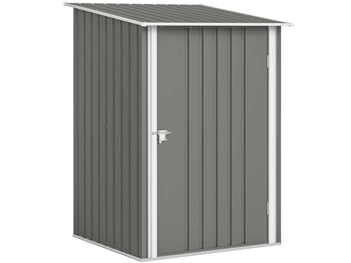 Porta ferramentas em Aço Galvanizado 100x104x160 Cm porta articulada cinza claro | S/MARCA