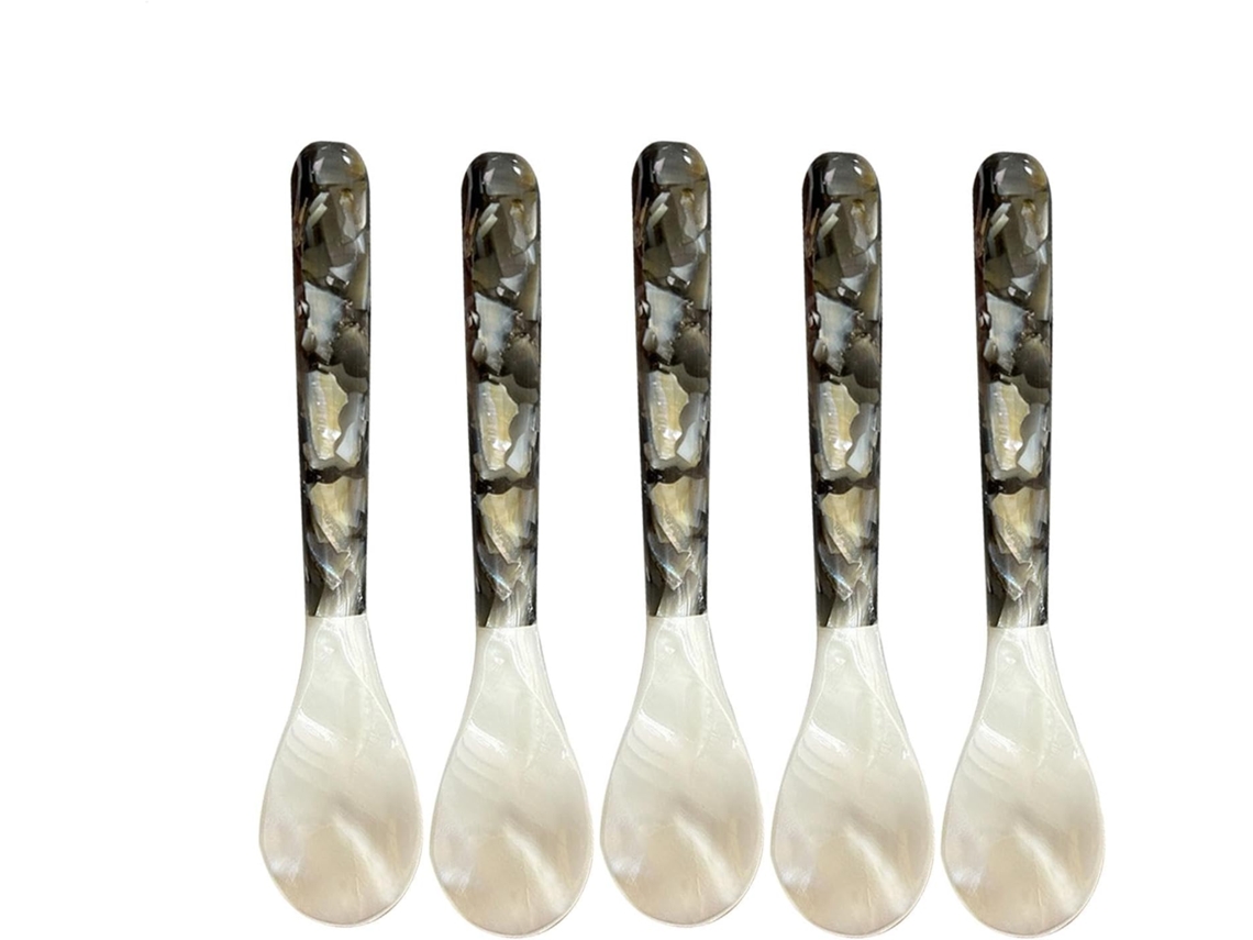 Colheres Para Caviar Com Cabo Redondo, Colher