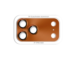 A Película Metálica Para Lentes É Adequada Paracapa Protetora Laranja Com Estampa De Cd Para Iphone 11 Pro Max