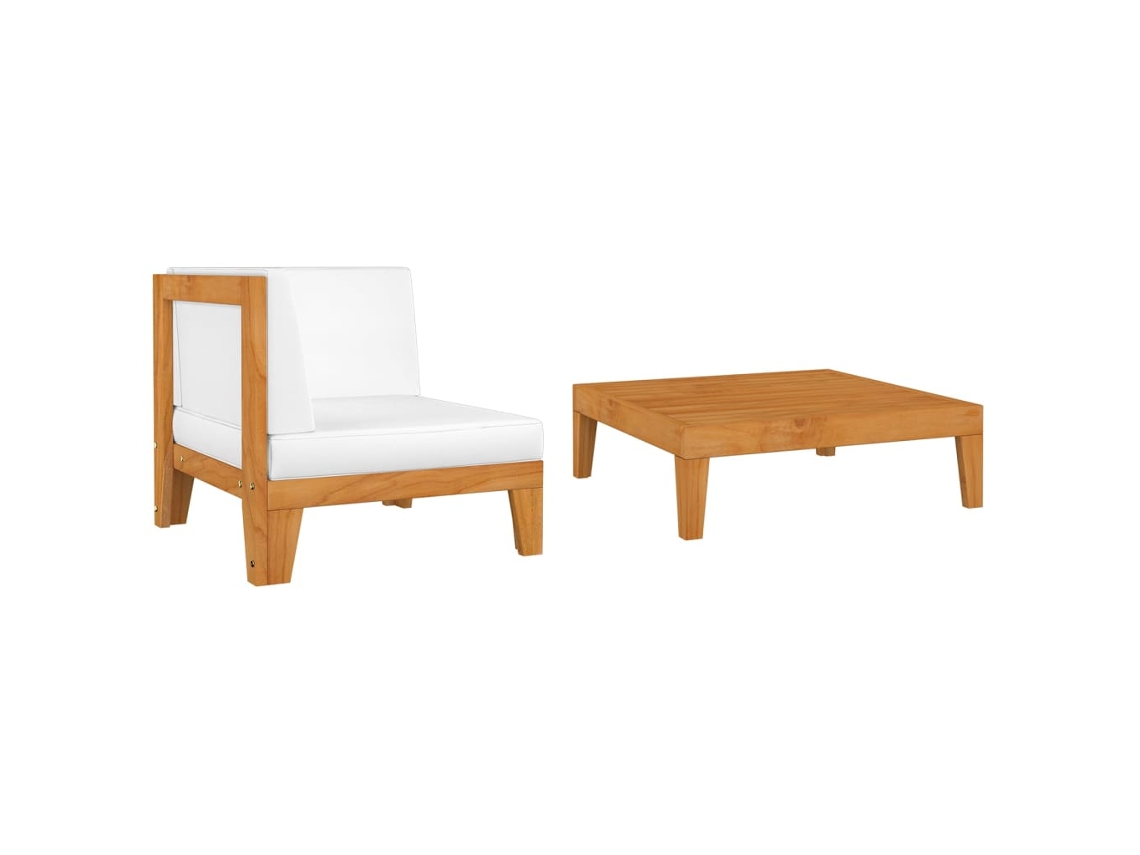 Garden Lounge Set, Garden Lounge Sets Vidaxl Branco Madeira De Acácia (n/a)