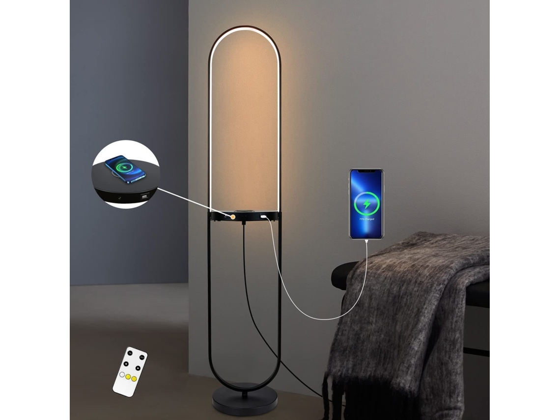 Luminária De Parede Led Moderna 76 Cm Interior Preta 3000k Branco Quente Design Integrado NETTLIFE