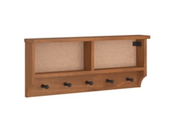 Wall-mounted Coat Rack, Wall-mounted Coat Racks Vidaxl Marrom Madeira De Pinho (n/a)