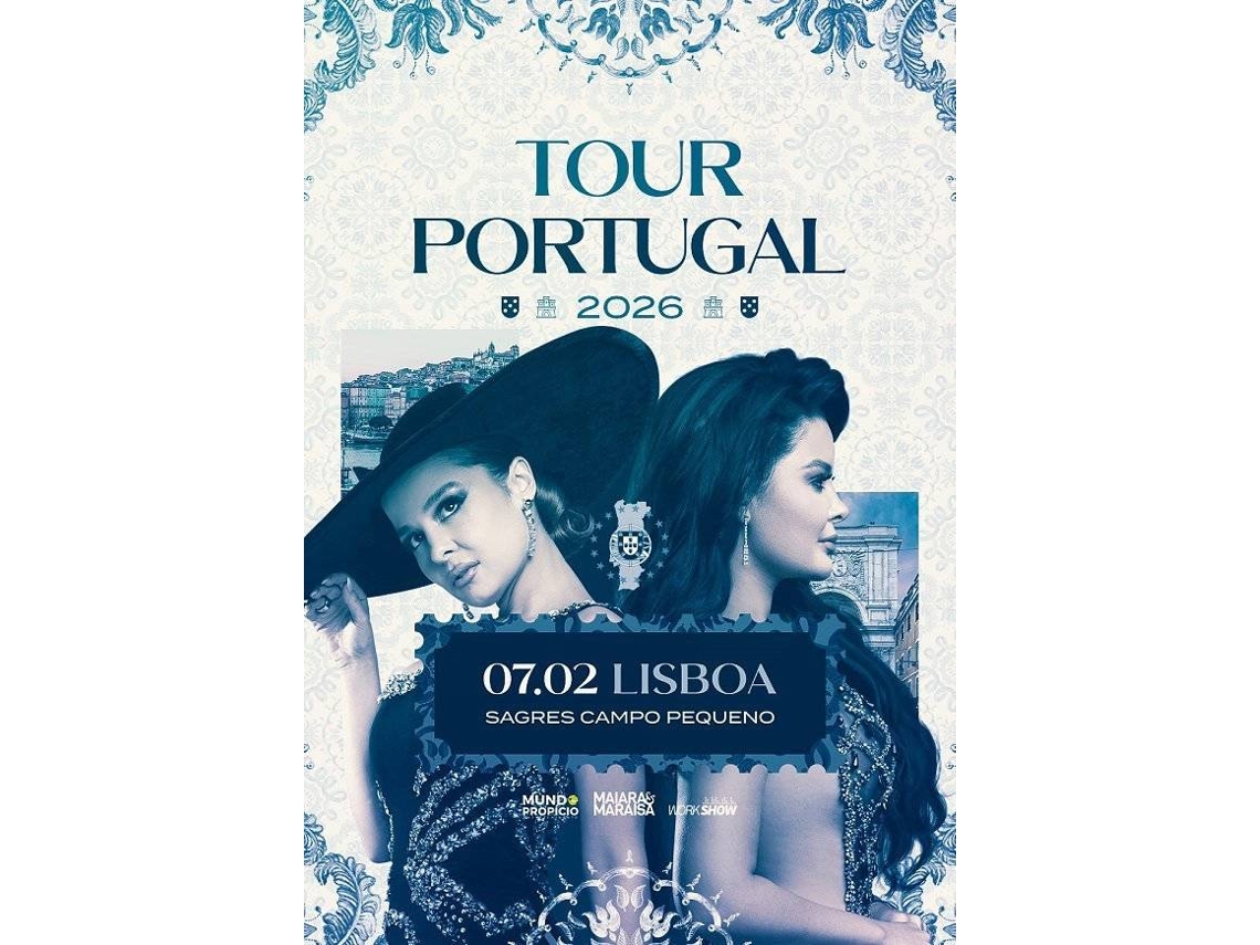 Bilhete MAIARA & MARAISA - TOUR PORTUGAL 2026 | LISBOA