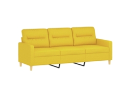 3-seater Sofa, 3-seater Sofas Vidaxl Amarelo Tecido (n/a)
