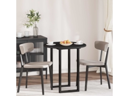 Vidaxl Tampo De Mesa Ø 70 X 1,5 Cm Redondo Derivados De Madeira Preto