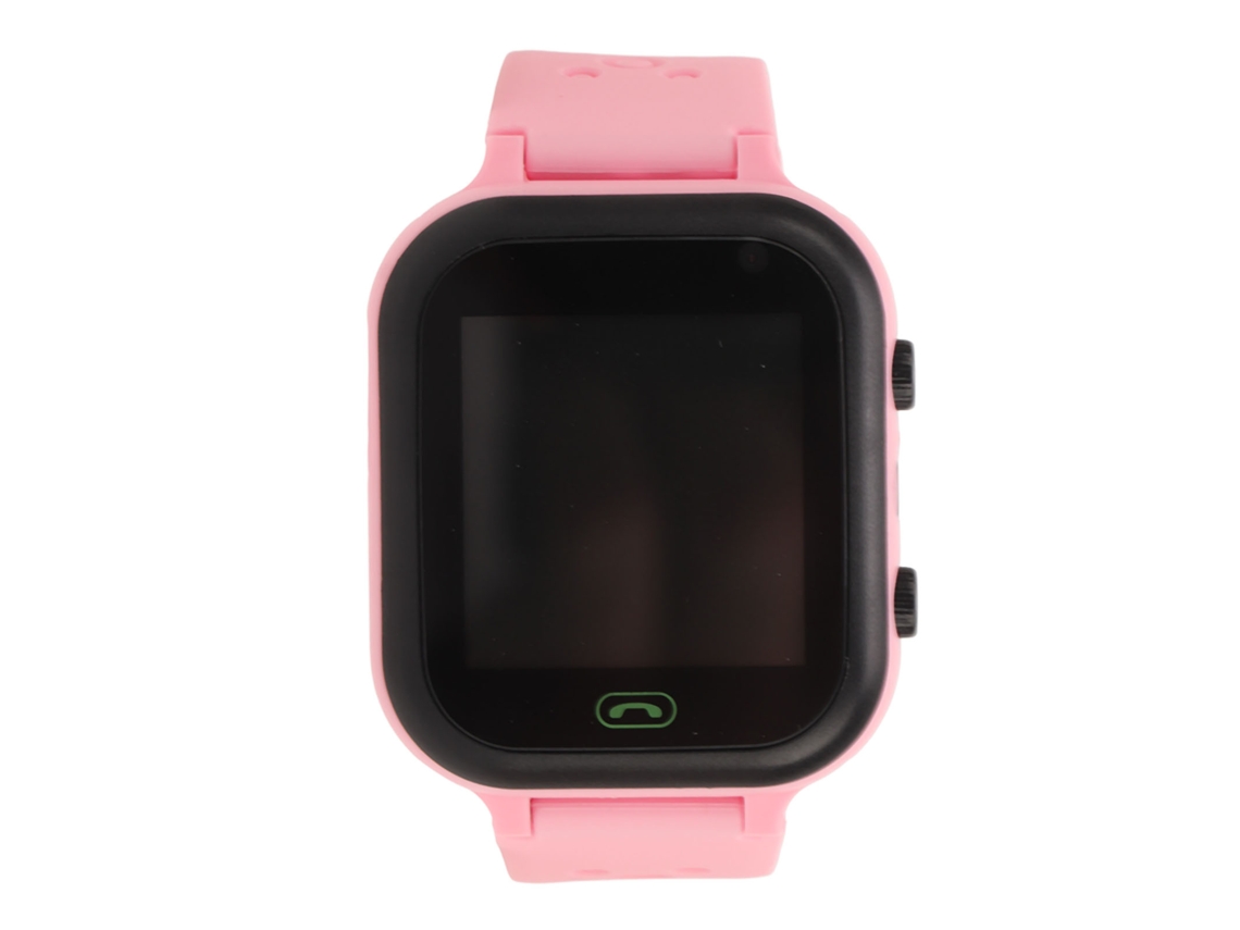 Smartwatch infantil 2026 com comando de voz, à prova d'água IP67, tela sensível ao toque, alarme, rosa.
